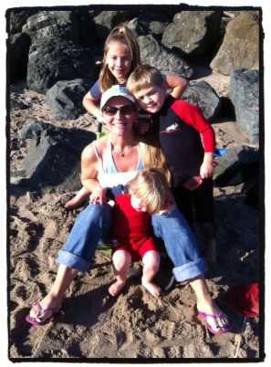 Me and my kids at one of our favorite places....the beach